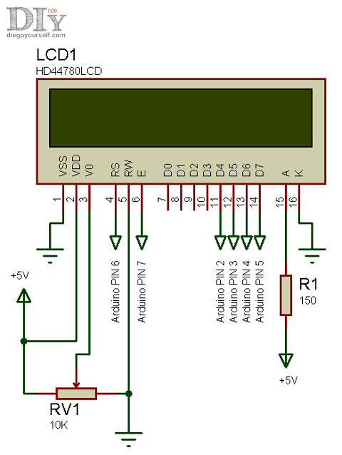 Schéma de branchement d'un écran LCD sur Arduino